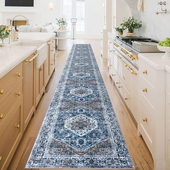 KOZYFLY Runners for Hallways 2.6x20 Ft Extra Long Washable Kitchen Thin Runner - Image 2