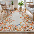 Wonnitar Floral Washable Area Rug 4x6 Halloween Rug, Non-Slip Soft Fall Rugs by Wonnitar