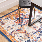 Phantoscope Washable Area Rug 3'x5' Non-Slip, Vintage Boho Rugs - Image 6