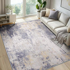 Washable Area Rugs 5'x8' Non-Slip Modern Abstract Soft by RELEANY