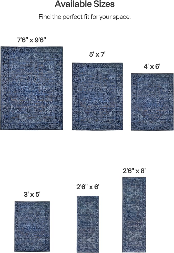 ReaLife Rugs Machine Washable Area Rug Runner - Image 9