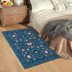 GarveeHome 2x3 Floral Area Rug Non Slip Entryway Mat Low Pile Stain Resistant - Image 9