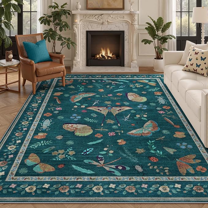 7x9 Bug Pattern Area Rug - Image 2