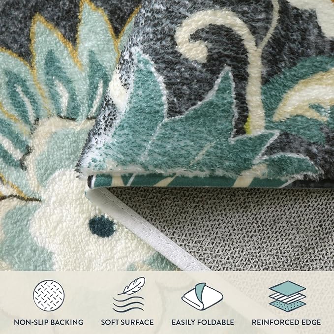 Lahome Floral Area Rug for Living Room - Image 4