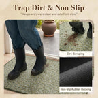 MontVoo Door Mat Indoor Entrance Doormat, Absorbent Durable Rubber Non Slip - Image 3