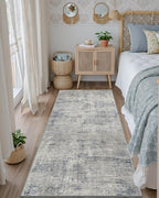 DEXI Hallway Runner Rug 3x10, Modern Abstract Non Slip Thin Soft Runners Carpet - Image 6