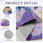 DUKINO 2x3 Rugs for Entryway, Floral Indoor Washable Door Mat, Non Slip Boho - Image 4