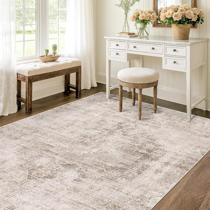Washable 4x6 Rug for Small Living Room, Area Rug for Kitchen, Large Entryway - Image 3