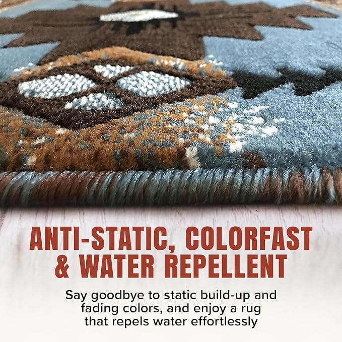 YHSF South West Native American Area Rug C318 - Image 3