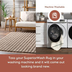nuLOOM 5' x 8' Cozy Plush Area Rug, Machine Washable, Soft Fluffy Shag Carpet - Image 3