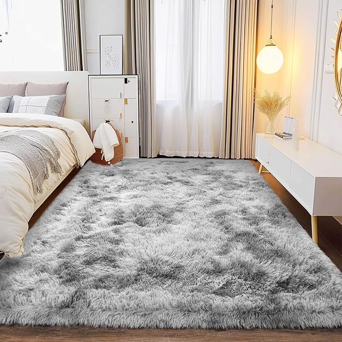 Large Soft Fluffy Rugs for Bedroom, Anti-Skid Indoor Carpet Nursery Rugs for - Image 6
