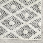 Antep Rugs Palafito 2x5 Geometric Shag Diamond High-Low Pile Textured Indoor - Image 3