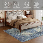 Easy-Going Area Rug 4x6 Washable Boho Rugs - Image 4