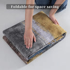 Ciicool Modern Abstract Yellow Blue Rug - Image 6