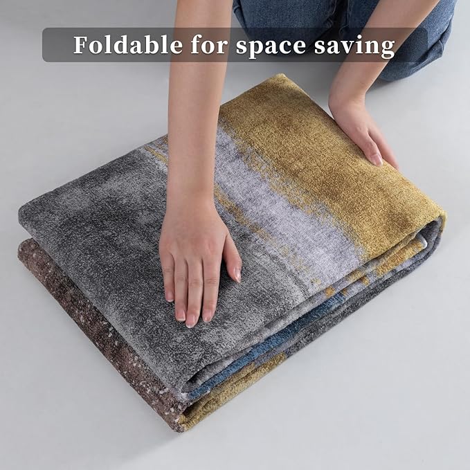 Ciicool 2'6 "x8' Washable Runner Rug, Modern Abstract Hallway Rugs Runner - Image 6