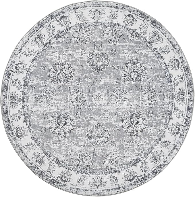 jinchan Fiora Round Rug 5ft Area Rug - Image 8