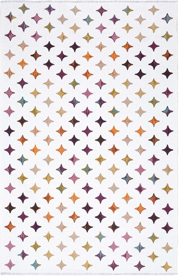 Alfa Rich 7x10 Moroccan White Area Rugs - Image 9