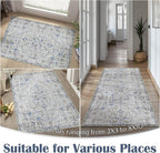 jinchan Kalen Area Rug 4x6 Washable Bedroom Rug Soft Vintage Indoor Thin Retro - Image 5