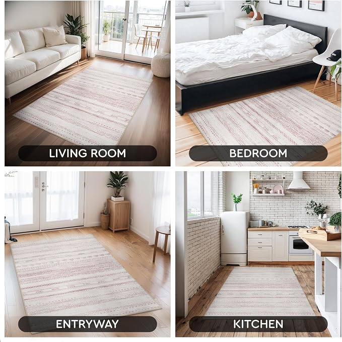 Small Area Rug-2x3 Entryway Rug Non Slip Washable Low Pile Indoor Door Mat - Image 7
