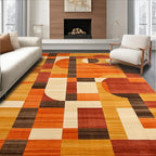 Flatwoven High Traffic Area Rug 4x6, Non Slip, Stain Resistant, Washable Area by ODIKA