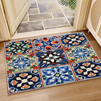 Moroccan Trellis Rugs 8x10-7x10 ft, Moroccan Tile Rug, Colorful Trellis Area - Image 4