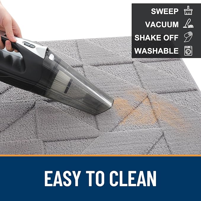 OLANLY Door Mats Indoor, Dirt Resist, Entrance Washable Mat, Low-Profile Inside - Image 5