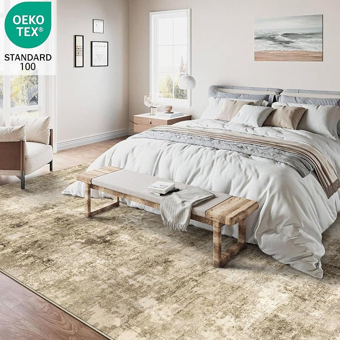 6x9 Machine Washable Area Rug for Living Room, Kids and Pets Friendly for - Image 3