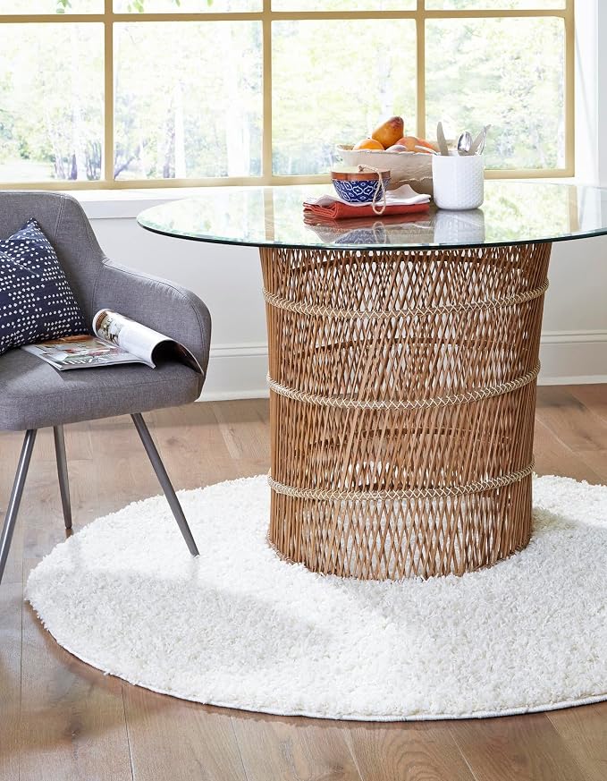 Unique Loom Solid Shag Collection Area Rug - Image 3