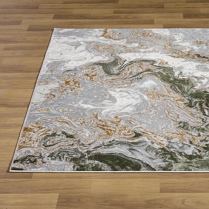 LUXE WEAVERS Marble Swirl Abstract Area Rug - Image 5