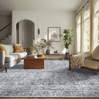 8x10 Washable Area Rugs Ultral Soft Non-Slip Stain Resistant Vintage Boho Large - Image 3