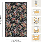 5x8 Machine Washable Area Rug for Living Room, Kids and Pets Friendly for - Image 2