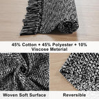 Collive Washable Area Rug 3' x 5', Modern Woven Kitchen Rugs - Image 3