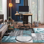 Rugshop Contemporary Circle Design Area Rug, Durable Fade-Resistant Carpet - Image 8