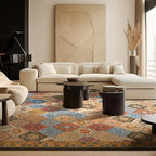 Phantoscope Washable Area Rug 6'x9' Non-Slip, Vintage Boho Rugs - Image 6