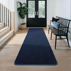 Runner Rug for Hallway, 2x8 Feet Non-Slip Washable Navy Blue Long Area Rug - Image 8