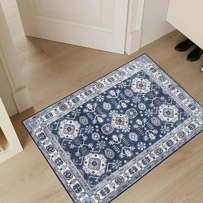 VK VK·LIVING Entryway Washable Rug 2'x3' Small Boho Bathroom Throw Area Rug Non - Image 8
