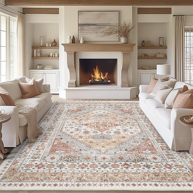 zesthome 10x12 Area Rugs, Stain Resistant Washable Rug, Ultra-Thin Rugs by Zesthome