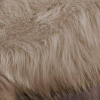 Latepis Throw 2x6 Rug Runner Light Brown Faux Fur Rug Washable Shaggy Rug - Image 7