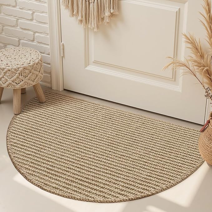 Jute Front Door Mat Indoor Entrance Indoor Door Mat Rugs by Engiw