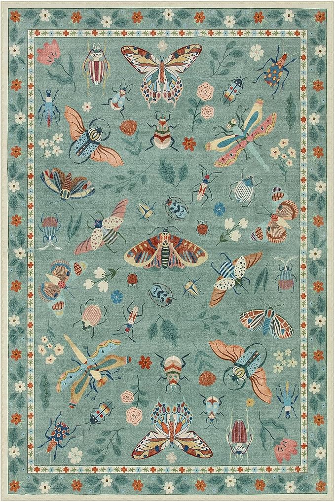Lahome Insect Washable Rugs for Living Room, Soft 6x9 Area Rugs for Bedroom - Image 6