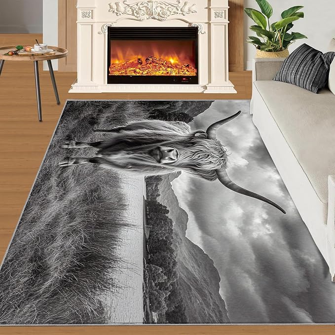 Highland Cattle Rugs for Bedroom - Image 2