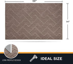 PURRUGS Dirt Trapping Door Mat 34" x 59", Non-Slip Machine Washable Entry Rug - Image 2