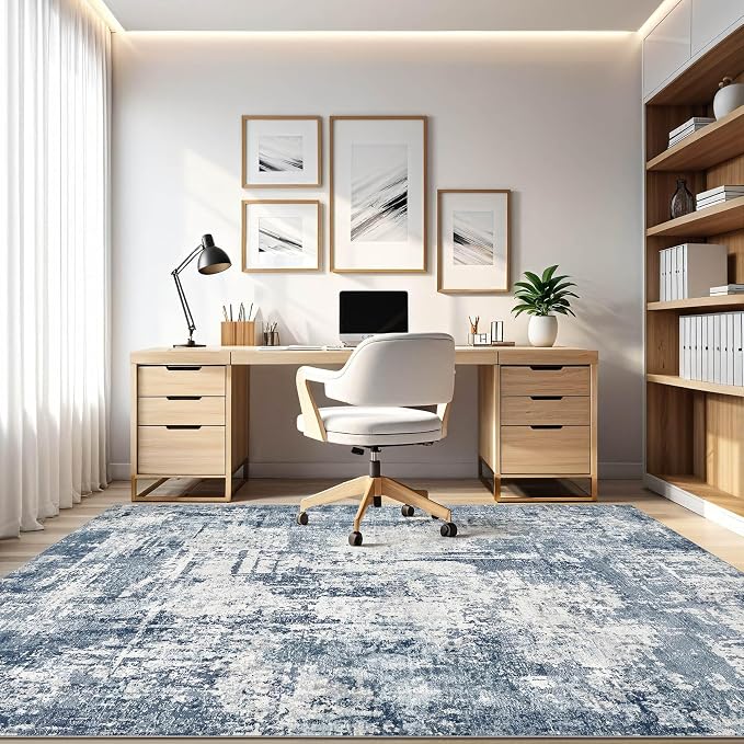 8x10 Area Rugs Living Room: Washable Large Abstract Soft Rug Stain Resistant - Image 8