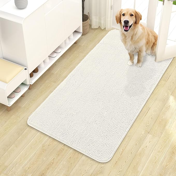 OLANLY Dog Door Mat for Muddy Paws 40x24, Absorbs Moisture and Dirt, Absorbent by OLANLY