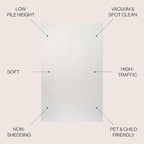 JONATHAN Y Haze Solid Low-Pile Cream Indoor Area Rug 4x6, Minimalist, - Image 2
