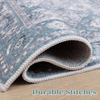 SERISSA Area Rug 4x6 Boho Rugs for Bedroom, Washable Non-Slip Living Room Rugs - Image 7