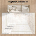 Area Rugs 8x10 Living Room: Washable Rug Modern Abstract Large Rugs Soft Non - Image 9