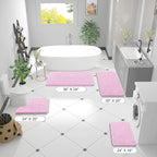 OLANLY Bathroom Rugs 47x24, Extra Soft Absorbent Chenille Bath Rugs, Rubber - Image 2
