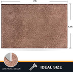 PURRUGS Easy Care Area Rug 4.5ft x 7ft, Non-Slip Washable Entryway Rug - Image 2