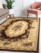 Unique Loom Versailles Collection Traditional Classic Floral Motif Area Rug by UniqueLoom